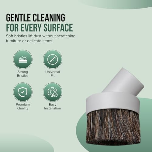 Selgo Universal Vacuum Cleaner Dusting Brush with Horse Hair Bristles, White (Dust Brush), Pack of 10 - Image 2