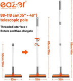 Eazer 46'' Professional Window Cleaner Tool, 2-in-1 Rotatable Squeegee for Window Cleaning Kit, Window Washing Equipment Kit with Threaded Extension Pole(20''-46'') for Shower/Windshield. - Image 3