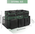 SCAVATA Wearable Cleaning Caddy Bag, Cleaning Caddy Supplies Organizer with Handle & Shoulder Straps for Housekeepers, Under Sink & Car Cleaning Tool Organizers with 4 Foldable Divider (TreeGreen) - Image 5