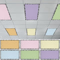 6 Pcs Fluorescent Light Covers for Classroom Ceiling Lights 4x2 FT Colorful Magnetic Light Filters Pastel Decorative Panels for Back to School Office Hospital Ceiling Supplies (Colorful Composition) by Wiooffen