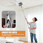 CALBEAU Baseboard Cleaner Tool with Handle, Ceiling Fan Cleaner Duster - Image 4