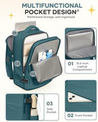 coofay Travel Backpack For Women Men Airline Approved Carry On Backpack Flight Approved Waterproof Sports Luggage Backpack Casual Daypack Small Hiking Backpack - Image 5