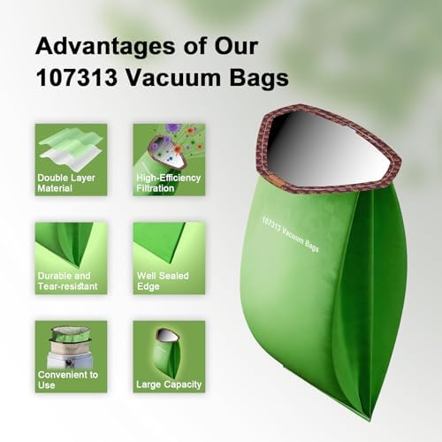 30 Pack 107313 Vacuum Bags Replacement Compatible with ProTeam 10 Quart - Image 5