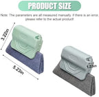 2PCS Magic Car Window Track Cleaner Tool Set, Green&Gray - Image 2