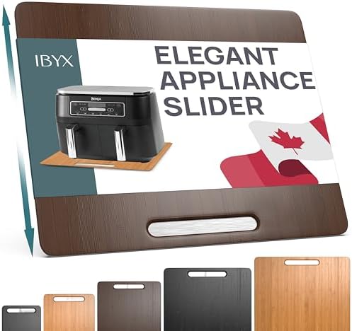 Ibyx Appliance Slider, Sliding Tray for Coffee Maker, 16 x 13 in, Brown by Ibyx
