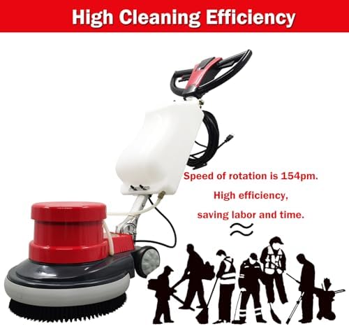 INTSUPERMAI Floor Scrubber Polisher 17"Commercial Floor Buffer Machine - Image 6