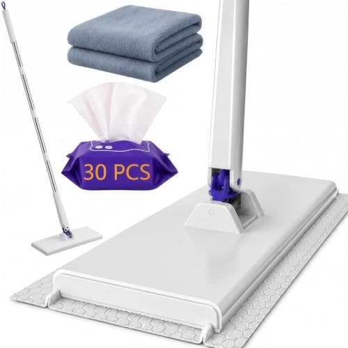 RIGONE Snap Grip Mop, Hands-Free Clamp Mop, Uses Towels, Rags and Cloths by Unknown