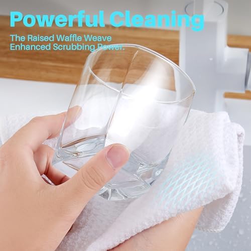 JOYMOOP Microfiber Cleaning Cloth, 9 Piece Set, Medium, White - Image 3