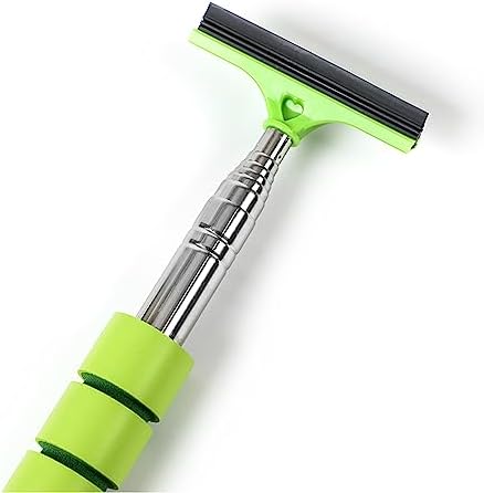AICEL Car Side Mirror Squeegee, Rearview Mirror Wiper with Telescopic Long Handle, Retractable Small Auto Window Squeegee Cleaner, Portable Glass Cleaning Tool Universal Car Accessories (Blue) - Image 5
