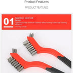 3pcs Small Stainless Steel Little Wire Brushes Set for Cleaning Rust Removal - Image 6