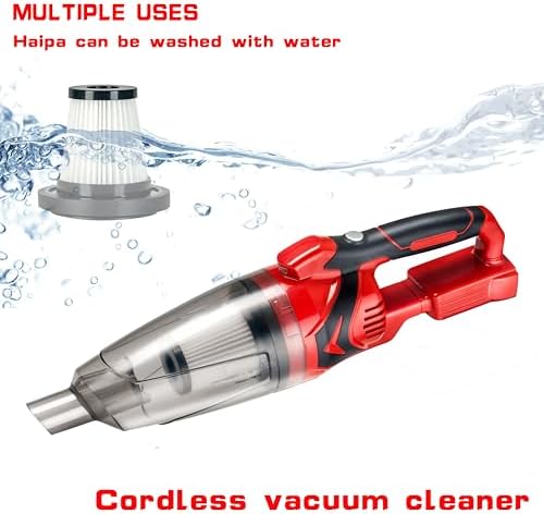Cordless Vacuum Cleaner Compatible with Milwaukee M18, Handheld Vacuum Cleaner Portable for Hard Floor Carpet Car Pet Hair Cleaning (Battery NOT Included) - Image 3