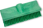 SPARTA 40423EC09 Plastic Floor Scrub Brush, Wall Brush, Equipment Brush with Nonabsorbent Bristles for Industrial Kitchens, Hospitals, Commercial Cleaning, 10 Inches, Green by SPARTA