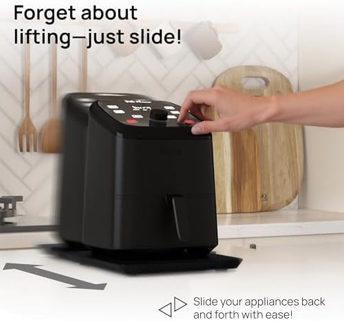 Ibyx Appliance Slider, Sliding Tray for Coffee Maker, 9.5x14 in, Black - Image 2
