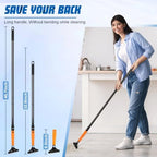 Heavy Duty Floor Scraper with Long Handle,4 Inch Razor Blade Scraper Tool - Image 3