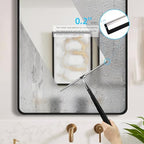 Toncoke 2 in 1 Window Squeegee, Shower Squeegee Window Cleaning Kit with Extension Pole Long Handle Squeegee for Shower Glass Floor Bathroom Home Outdoor, 12 inch Wide, Black - Image 4