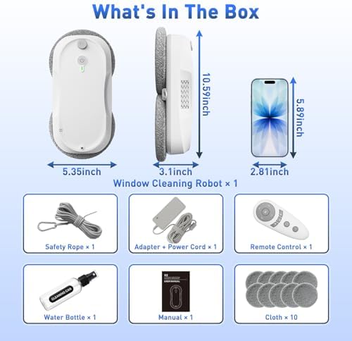 KKI Window Cleaning Robot, Auto-Dual Spray,for High-Rise Windows 4min/㎡ - Image 5