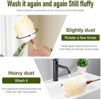 Natural Lambswool Duster 16 Inch Handheld with Wooden Handle Duster Dusting Tool for Blinds Electronics Furniture Delicate Surfaces (2Pcs) - Image 5