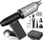 Electric Compressed Air Duster Vacuum Cleaner, LED Light 180000 RPM 5-Speed Handheld Mini Blower Storage Bag PC Cleaning Kit USB-C Rechargeable for Keyboard Home Outdoor Car BBQ Grill by Unknown