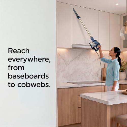 Shark Rocket Turbo Corded Stick Vacuum, Self-Cleaning, Navy, TV301 - Image 6