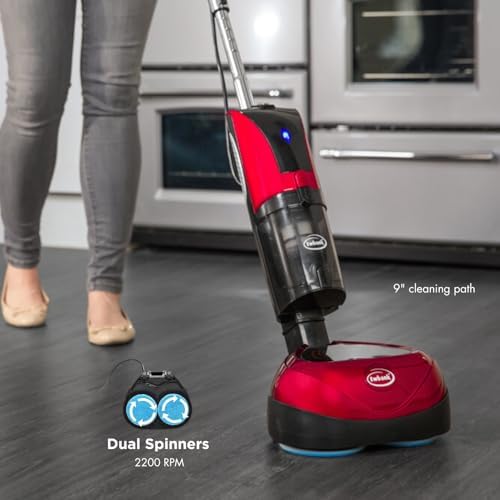 Ewbank EPV1100 4-in-1 Floor Cleaner, Scrubber, Polisher and Vacuum, Red Finish, 23-Foot Power Cord - Image 5