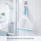 Shower Squeegee for Glass Doors and Bathroom Surfaces, Window Cleaning Tool with Handle, Water Wipe Tool for Shower Doors, Mirrors, Tiles and Windows - Image 5