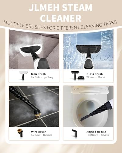 Pressurized Handheld Steam Cleaner for home with 12pcs Accessories&Safety Lock – Multi-Surface Natural Deep Steamer for Cleaning Car, Furniture, Floor, Upholstery, Tile, Grout, Windows - Image 2