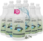 Steam & Go Demineralized Water for Steam Mop, Eucalyptus Mint, 32 oz 6 pack by SteamandGo
