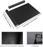CRE8TIVE Wide 36"x118" Black Stainless Steel Contact Paper for Kitchen Wallpaper Peel and Stick Black Contact Paper Waterproof Adhesive Brushed Metallic Wallpaper for Appliances Backsplash Furniture - Image 2