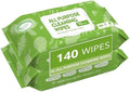 Air Jungles All Purpose Cleaning Wipes 140 Count, XL 8x10 Inch by AirJungles