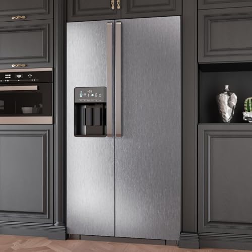 CRE8TIVE Brushed Silver Stainless Steel Contact Paper Peel and Stick Metallic Wallpaper for Kitchen 12"x354" Removable Self Adhesive Silver Contact Paper for Cabinets Waterproof Vinyl Backsplash Walls - Image 4