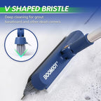 BOOMJOY Grout Brush with Long Handle, Grout Cleaner Brush for Tile Floors, Stiff Bristles for Crevice, Tile Line, Shower, Kitchen, Bathroom - Image 2