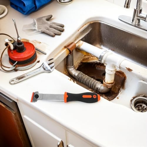 Multipurpose Kitchen Cleaning Scraper Tool with Extended Reach for Residue - Image 7