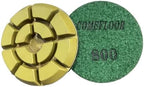 Diamond Floor Polishing Pads, 3 Inch Resin Bond Hook and Loop Polishing Pucks for Concrete, Terrazzo, Marble, Granite, Grit 800, 9PCS by ComeFloor