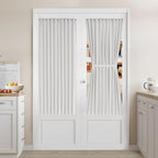 Vatge Door Panel Curtain - Sidelight Curtains for Front and French Doors, Back Door Window Treatment for Fornt Doors, 1 Panel, W36 x L54, Greyish White by Vatge