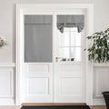 NICETOWN Silver Grey Blackout French Door Curtains for Half Window Cover by NICETOWN