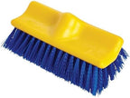 Rubbermaid Commercial Products Synthetic-Fill Wash Brush Head for Broom 10-Inch Blue Indoor/Outdoor Scrub Brush for Cleaning Bathroom/Bathtub/Shower/Garage/Patio/Tile Floors by RubbermaidCommercialProducts