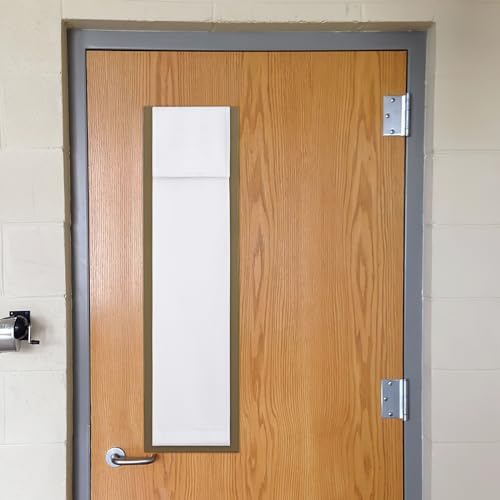 NICETOWN Pure White Classroom Door Window Cover, Lockdown Shade - Image 7