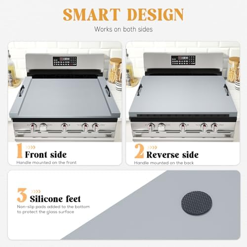 GASHELL Noodle Board Stove Cover with Handles for Electric, Gas Stove Top - Image 5