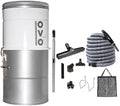 OVO 700 Airwatts Large and Powerful Central Vacuum System, Hybrid Filtration (with or Without Disposable Bags) 25L or 6.6 Gal, 35 ft Deluxe Accessory Kit Included by OVOcentralvacuum
