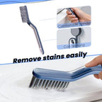 6pcs Crevice Cleaning Brush Multifunctional Hard Bristle Grout Cleaner Brush Crevice Cleaning Tools Bathroom Cleaning Brush with Clip,Kitchen Brush for Household, Kitchen, Window, Sink, Toilet, Grout - Image 6