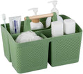 rejomiik Plastic Shower Caddy, Portable Shower Basket with Handle, Green by rejomiik