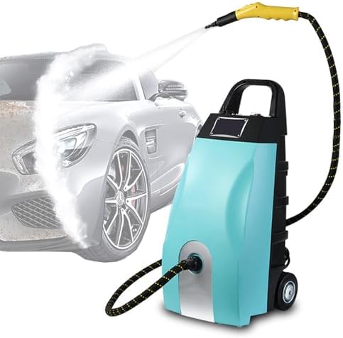 Commercial Steam Cleaner 3000W Heavy Duty - 3.5L Tank, 230°F High Temp Steam for Restaurant Kitchen, Lightweight Steamer with Safety Lock, Used for car & kitchen cleaning (Blue Standard) by Unknown