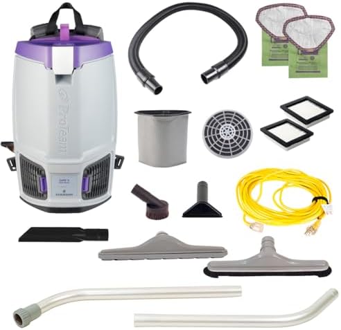 ProTeam GoFit 6, 6 Quart Commercial Backpack Vacuum with Restaurant Tool Kit, 107849 (ProVac FS6 Replacement) by ProTeam