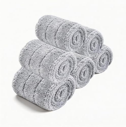 24 Inch Mop Pads 6 Pack Mop Refills Mop Heads Replacement by YOUSHANGJIA