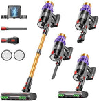 Cordless Vacuum Cleaner, 650W/60KPA/70 Mins Vacuum Cleaners for Home with Self-Standing, Anti-Tangle Vacuum Cordless, Smart Display and 1.8L Cup Cordless Stick Vacuum Cleaner for Pet Hair/Carpets by JOBEAR