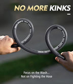 3/8" 4800PSI Pressure Washer Hose 200FT with 360° Swivel Quick Connect, Flexible & Kink Resistant Steel Wire Braided & Durable for Hot/Cold Water, High Power Washer Hose With M22 14mm Adapter - Image 3