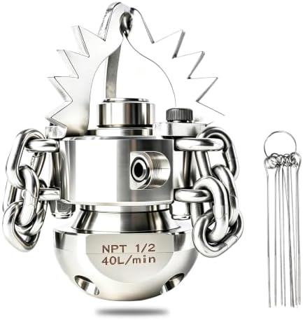1/2 NPT Sewer Jetter Rotating Nozzle - Cutting Roots by zzhanff