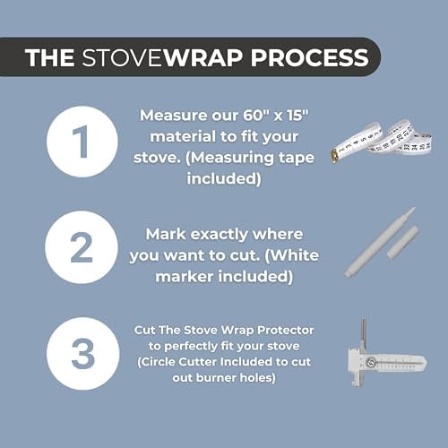 Stove Wrap SWMP200K Stove Cover/Protector & Oven Liner for RV/Camping/Boat Stoves – DIY Universal Cut to Fit - Heat Resistant/Non Stick/Non Flammable/Washable/Reusable/Long Lasting - Image 4