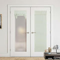 NICETOWN Sheer Door Curtain Linen Thermal Insulated French Door Curtain by NICETOWN