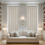 Semi Sheer Sidelight Door Curtains 25 X 72 Inches Long 2 Panels - Image 2